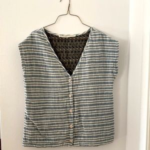 Ace and jig garden top in railroad stripe